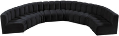 Arc - Velvet 8 Piece U-Shaped Modular Sofa - Simple Home Plus