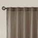 Harper - Solid Crushed Window Panel Pair - Taupe - Simple Home Plus