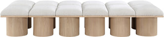 Pavilion - 12 Piece Modular Bench With Natural Base - Simple Home Plus