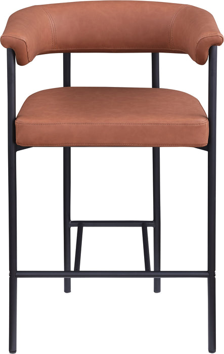 Malin - Faux Leather Counter Stool (Set of 2) - Simple Home Plus