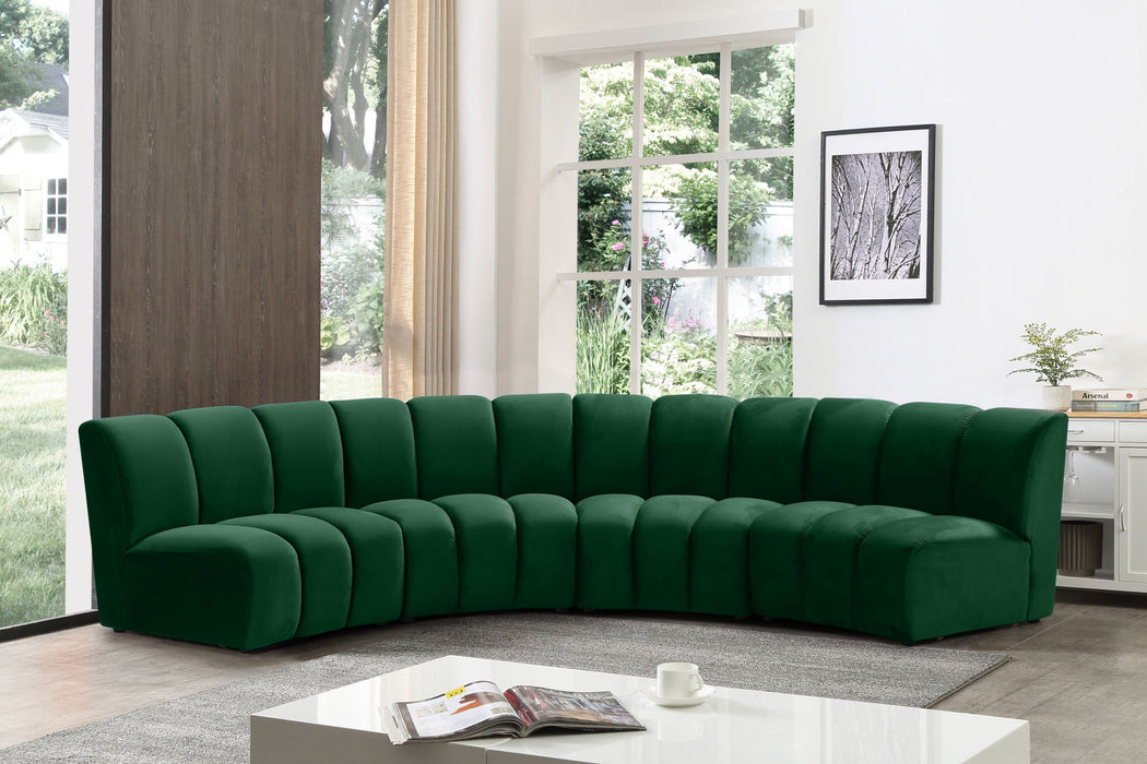 Infinity - 4 Piece Velvet Modular Sectional - Simple Home Plus