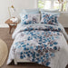 Alexis - Comforter Set With Bed Sheets - Light Blue - Simple Home Plus