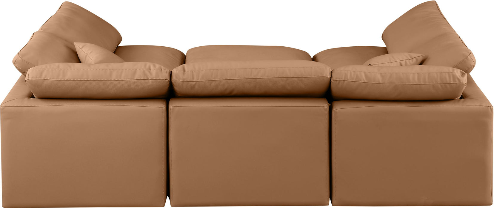 Indulge - Faux Leather 6 Piece Modular Sectional - Simple Home Plus