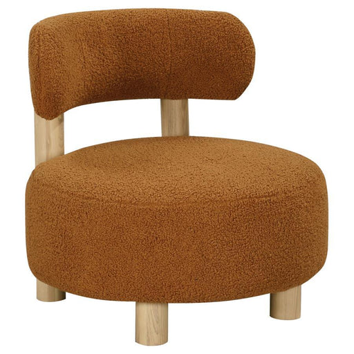 Zonie - Boucle Upholstered Barrel Back Accent Chair - Simple Home Plus