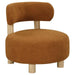 Zonie - Boucle Upholstered Barrel Back Accent Chair - Simple Home Plus