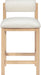 Roundhill - Fabric Counter Stool - Natural Frame - Simple Home Plus