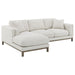 Geneva - Boucle Upholstered Sectional Chaise Sofa - Sand - Simple Home Plus