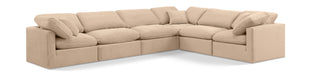Indulge - Velvet 6 Piece Modular Corner Sectional - Simple Home Plus