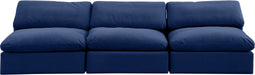 Comfy - Velvet Modular Armless Sofa 3 Seats - Simple Home Plus