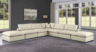 Comfy - 7 Piece Faux Leather Modular Corner Sectional - Simple Home Plus