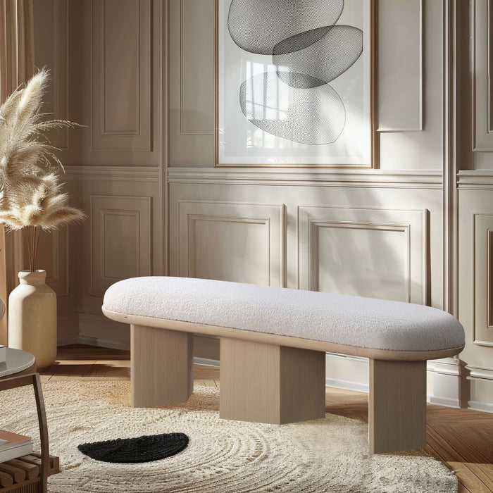 Wilshire - Bench With Natural Base - Simple Home Plus
