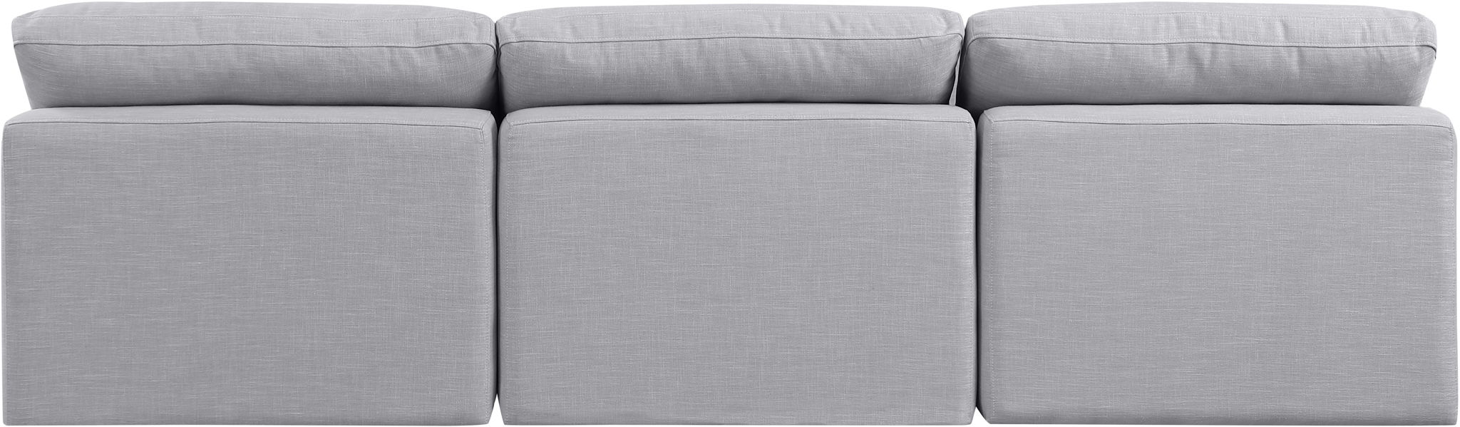 Indulge - Linen 3 Seat Modular Armless Sofa - Simple Home Plus