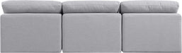 Indulge - Linen 3 Seat Modular Armless Sofa - Simple Home Plus