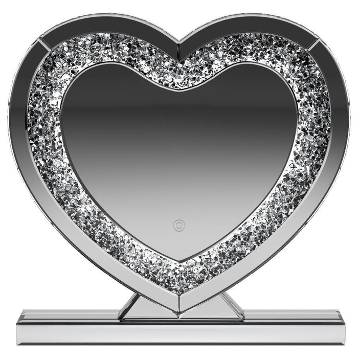 Euston - Heart Shaped Vanity Mirror - Silver - Simple Home Plus
