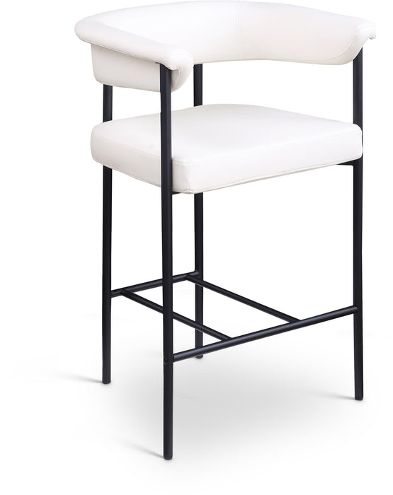 Malin - Faux Leather Counter Stool (Set of 2) - Simple Home Plus