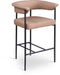 Malin - Faux Leather Counter Stool (Set of 2) - Tan - Simple Home Plus