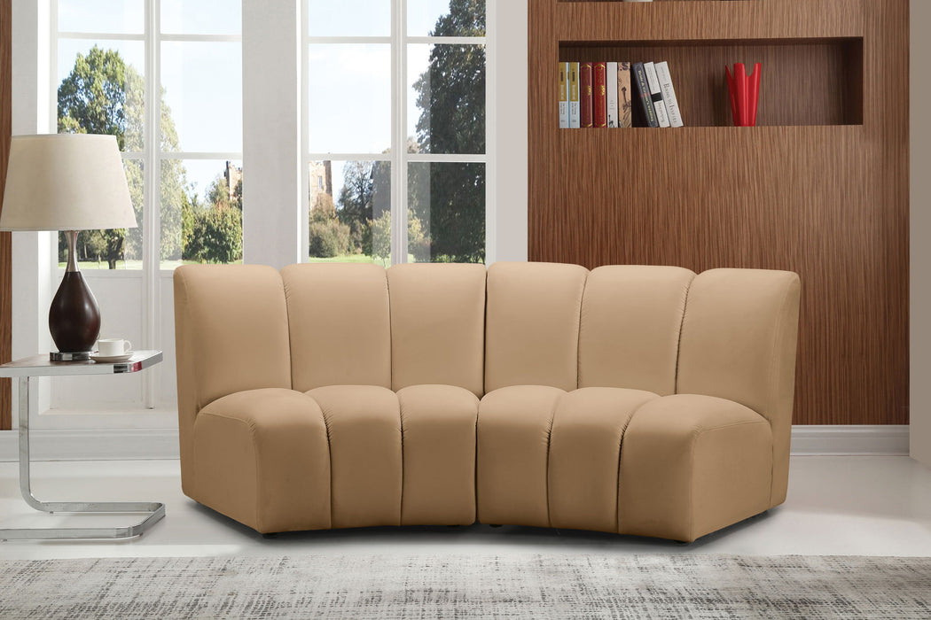 Infinity - 2 Piece Modular Sectional - Camel - Simple Home Plus