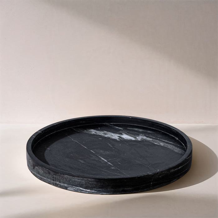 Barletta - Marble Round Tray - Simple Home Plus