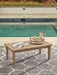 Carter Hall - Rectangular Cocktail Table - Beige - Simple Home Plus
