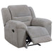 Gilson - Chenille Upholstered Reclining Glider Recliner - Gray - Simple Home Plus