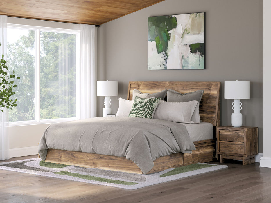 Chirason - Panel Bed With Storage - Simple Home Plus
