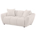 Destino - Chenille Upholstered Splayed Arm Loveseat - Greige - Simple Home Plus