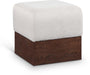 Havre - Ottoman / Stool With Brown Base - Simple Home Plus