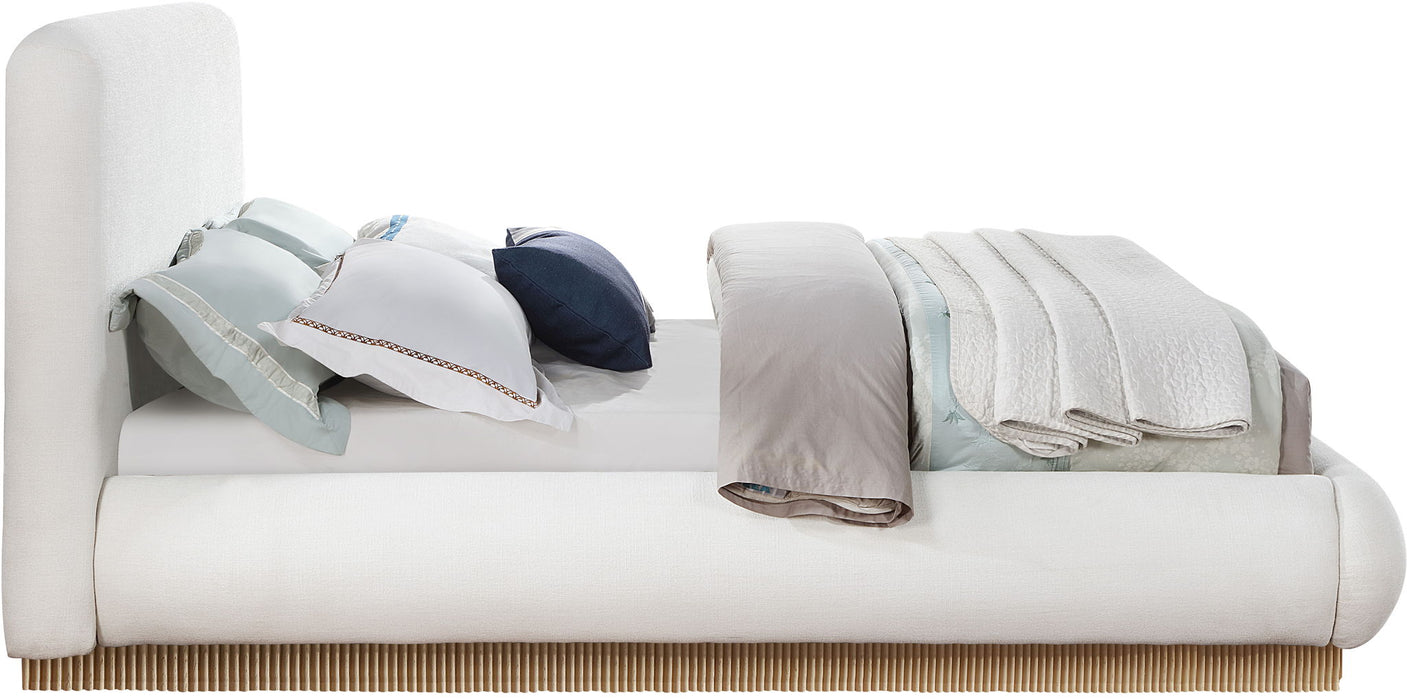 Rigby - Linen Bed With Natural Base - Simple Home Plus