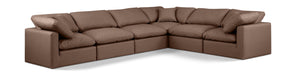 Indulge - Faux Leather 6 Piece Modular Corner Sectional - Simple Home Plus