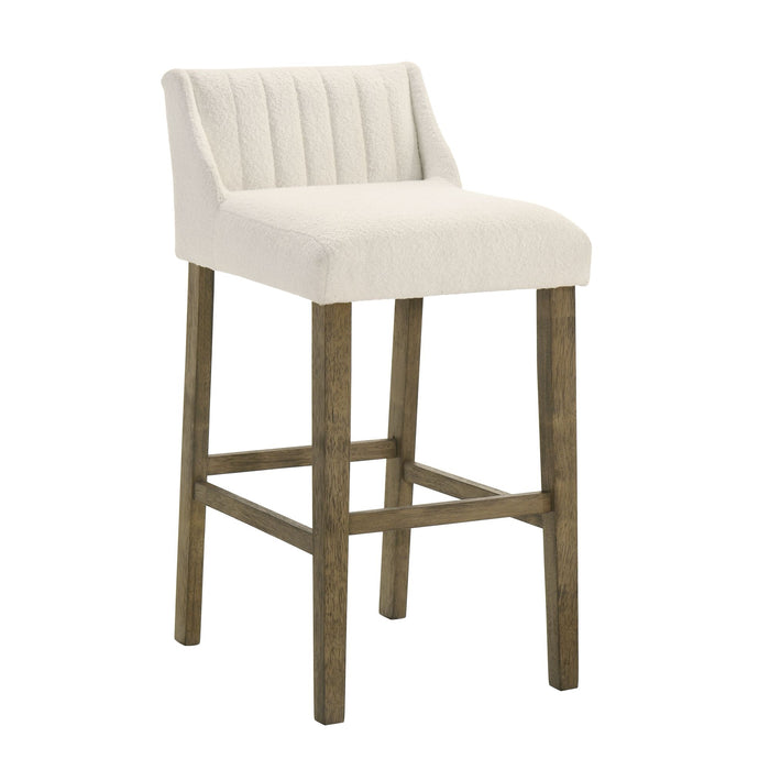 Fauna - Modern Transitional Wood Bar Height Kitchen Bar Stool - Simple Home Plus