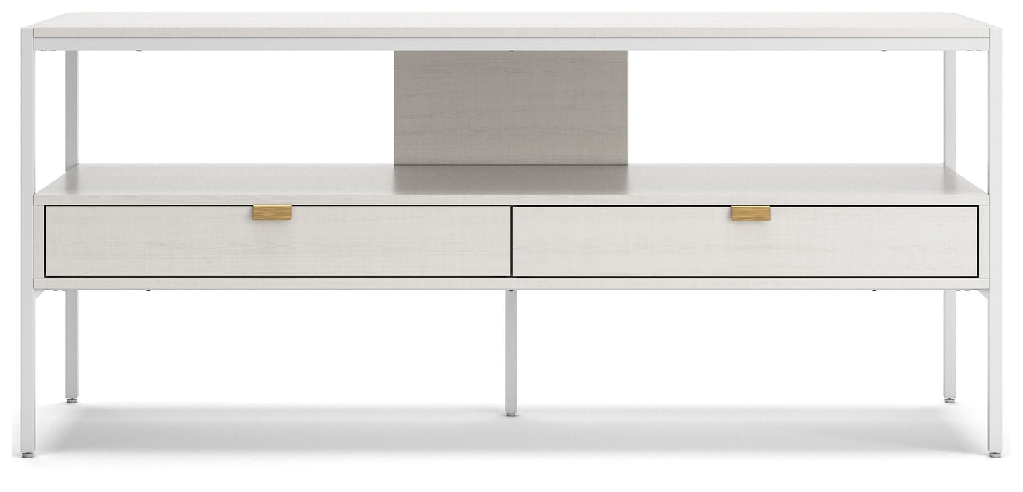 Deznee - White - Large TV Stand - Simple Home Plus
