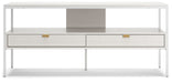 Deznee - White - Large TV Stand - Simple Home Plus