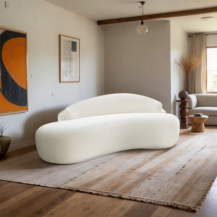 Caspian - Chenille Fabric Upholstered Loveseat - Simple Home Plus