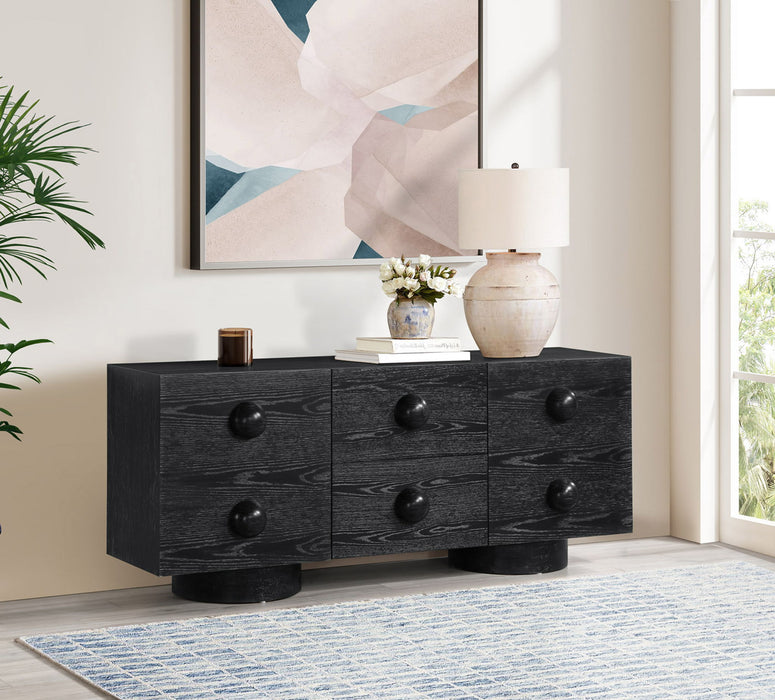 Bubble - Rubberwood with Oak Veneer Sideboard / Buffet - Simple Home Plus