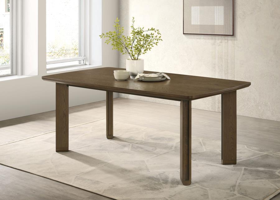Ottowa - Rectangular Wood Dining Table - Brown - Simple Home Plus