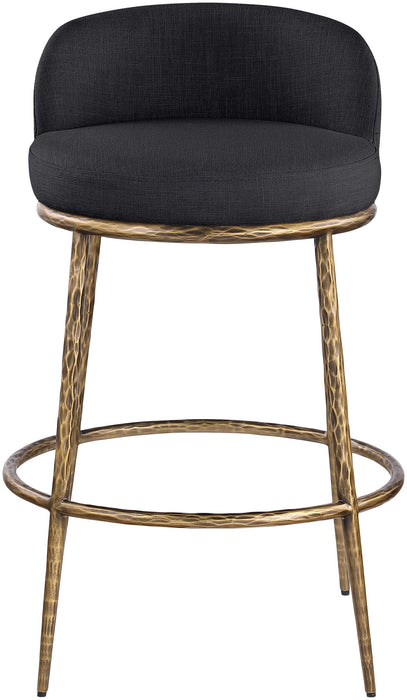 Ferro - Performance Fabric Upholstered Bar Stool - Antique Brass - Simple Home Plus