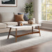 Parker - Coffee Table - Off-White / Pecan - Simple Home Plus