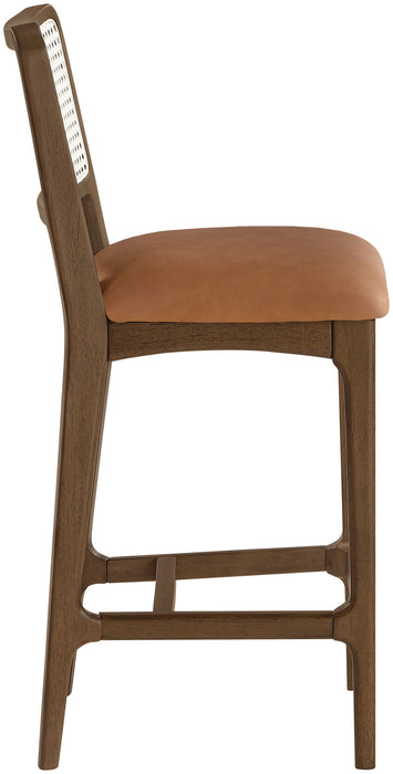 Atrium - Counter Stool With Brushed Brown Base (Set of 2) - Simple Home Plus