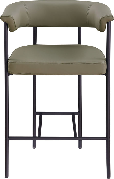 Malin - Faux Leather Counter Stool (Set of 2) - Simple Home Plus