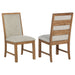 Bruner - Upholstered Dining Side Chair (Set of 2) - Brown - Simple Home Plus