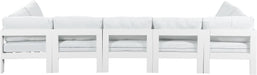 Nizuc - Outdoor Patio 7 Piece Modular Sectional With White Frame - Simple Home Plus