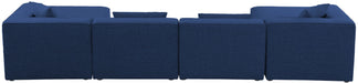 Cube - Linen 6 Piece Modular Double Chaise Sectional - Simple Home Plus