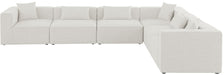 Cube - Linen 6 Piece Modular Corner Sectional - Simple Home Plus