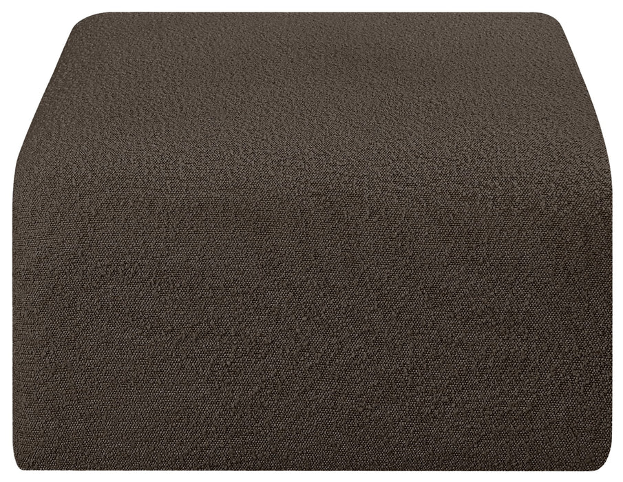 Arc - Boucle Fabric Ottoman - Simple Home Plus