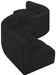Arc - Boucle Fabric 6 Piece Modular Sofa - Black - Simple Home Plus