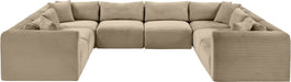 Shaggy - Fabric 8 Piece Modular U-Shaped Sectional - Simple Home Plus