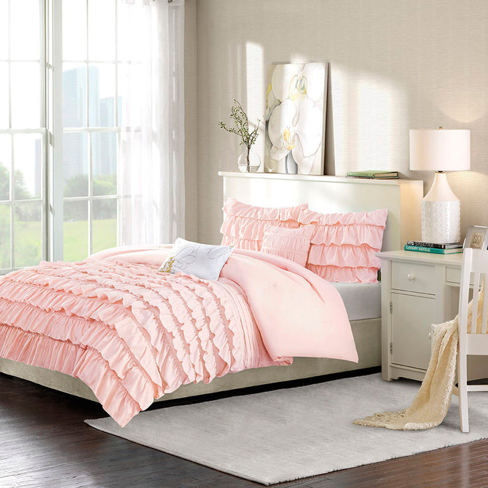 Waterfall - Comforter Set - Blush - Simple Home Plus
