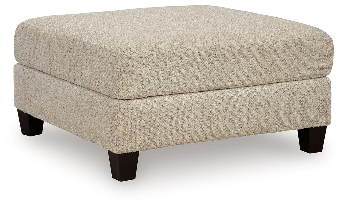 Steelwater Retreat - Oversized Accent Ottoman - Latte - Simple Home Plus