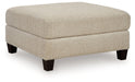 Steelwater Retreat - Oversized Accent Ottoman - Latte - Simple Home Plus
