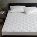 Cooling Touch - Overfilled Deep Pocket Queen Mattress Pad - White - Simple Home Plus